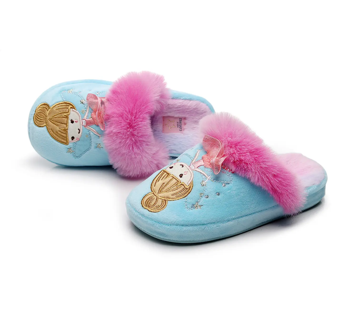 Girls Cartoon Plush Slippers Pink 2025 — feature 8