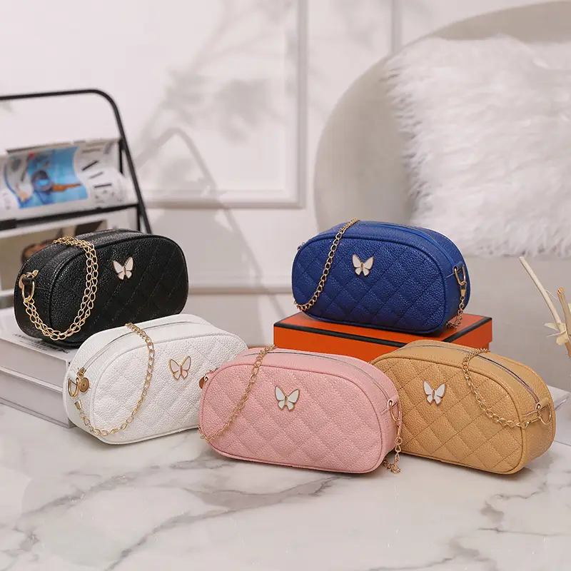 Pink Butterfly Chain Shoulder Bag for Women
