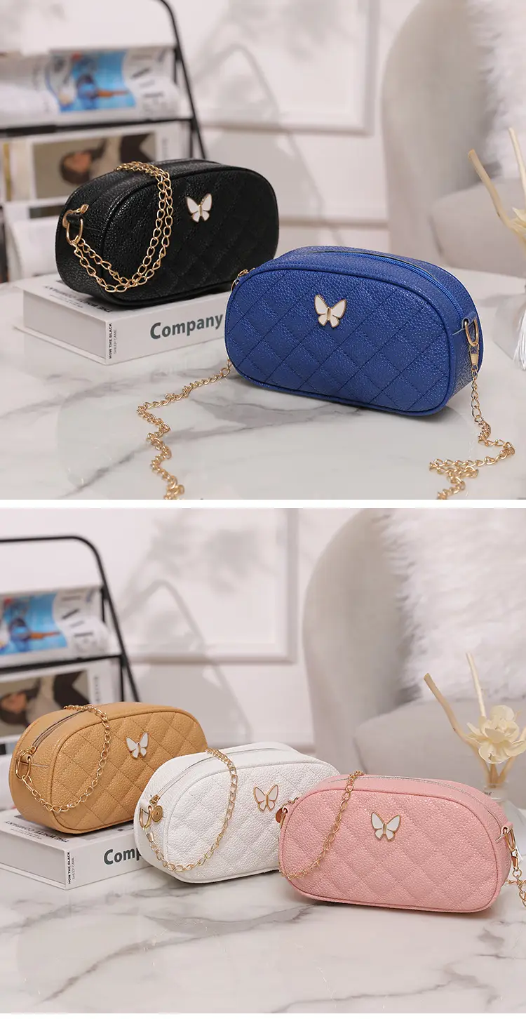 Pink Butterfly Chain Shoulder Bag for Women — feature 17