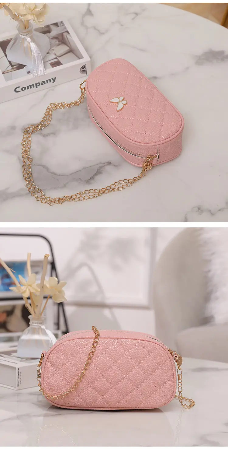 Pink Butterfly Chain Shoulder Bag for Women — feature 20