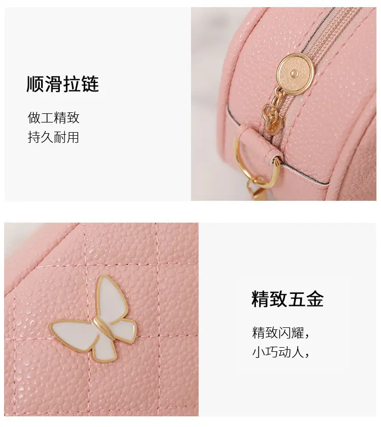Pink Butterfly Chain Shoulder Bag for Women — feature 5