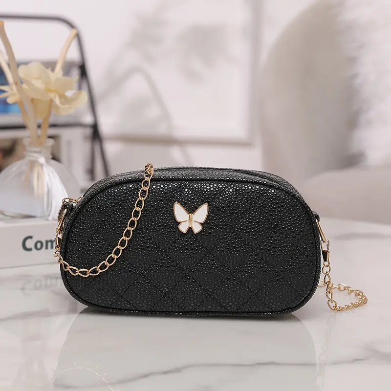 Pink Butterfly Chain Shoulder Bag for Women