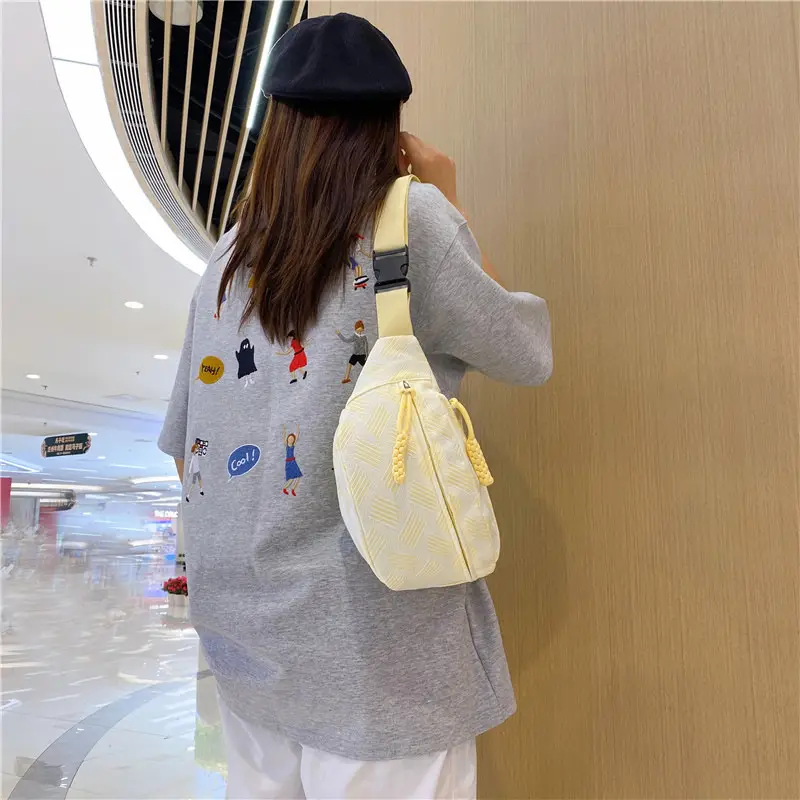 Purple Striped Women's Shoulder Bag 2023 New Arrival
