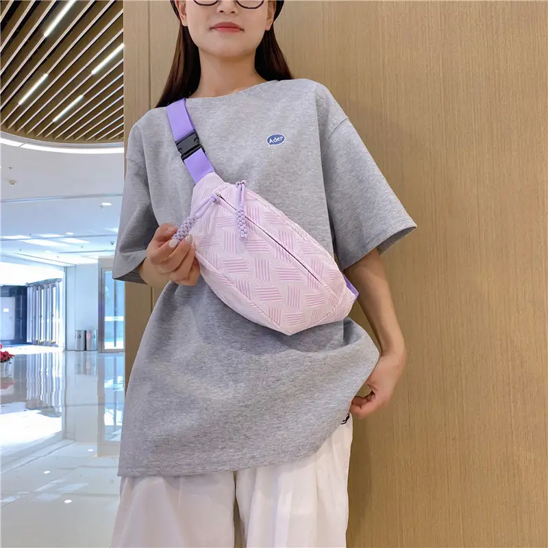 Purple Striped Women's Shoulder Bag 2023 New Arrival