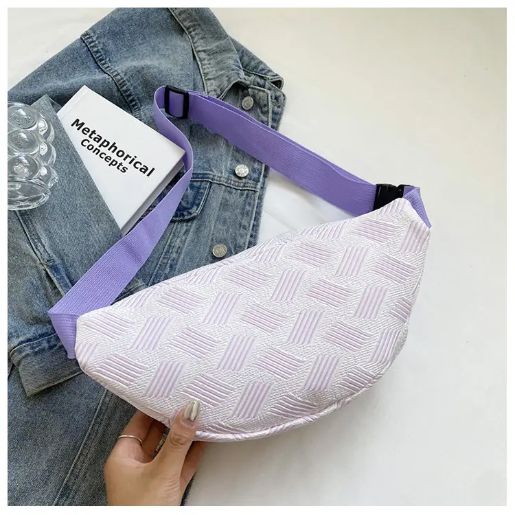 Purple Striped Women's Shoulder Bag 2023 New Arrival — feature 6