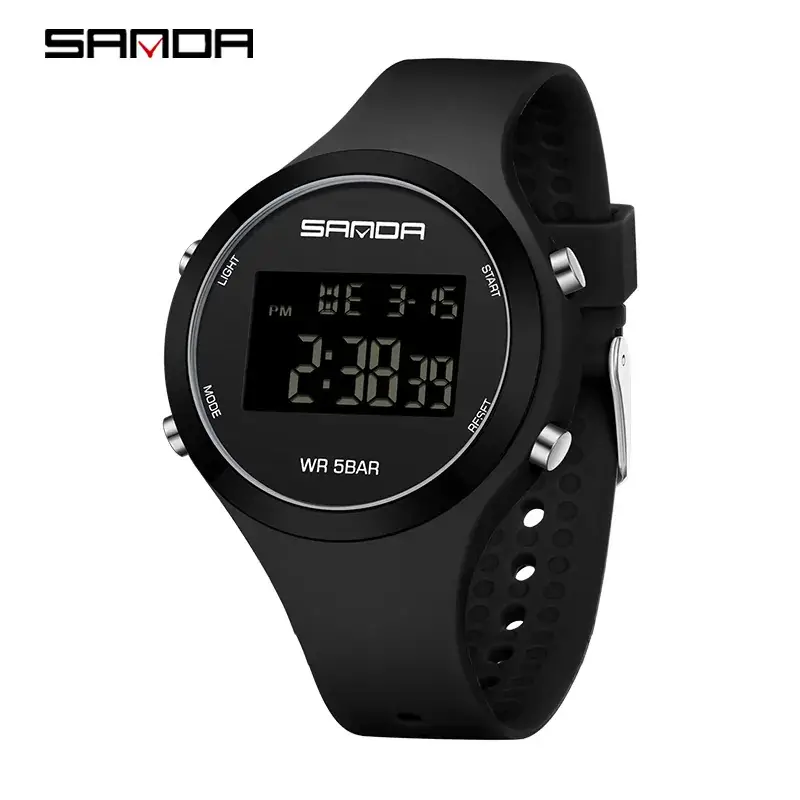 Sanda Rose Gold Digital Watch for Men Women - Image 13