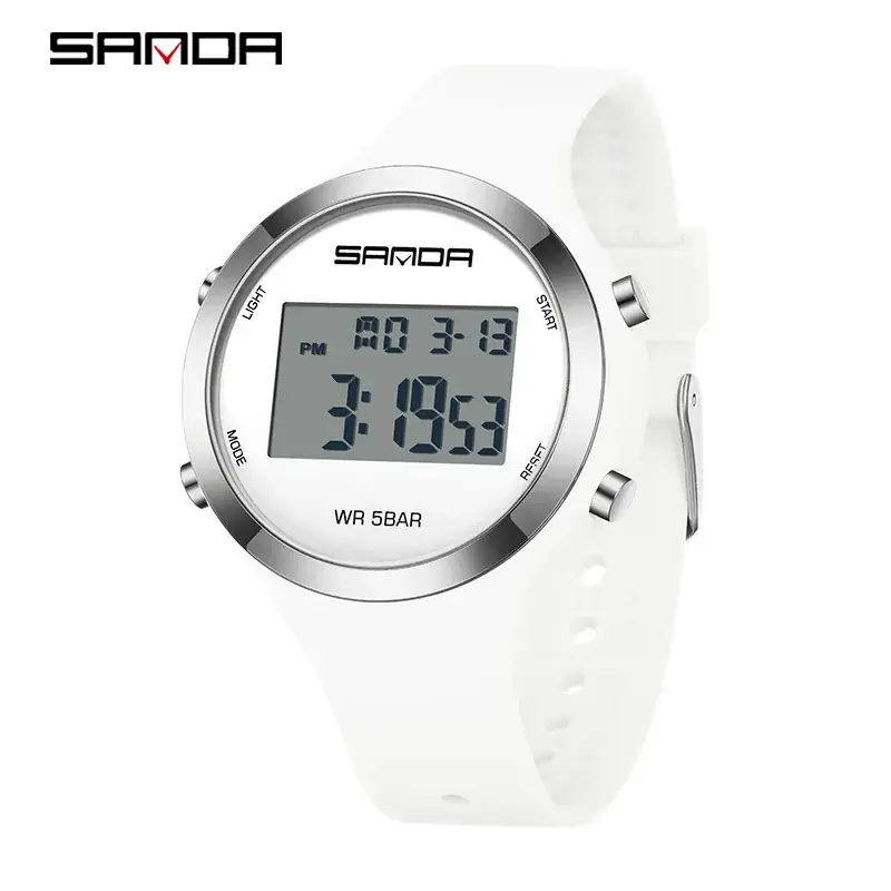 Sanda Rose Gold Digital Watch for Men Women - Image 4