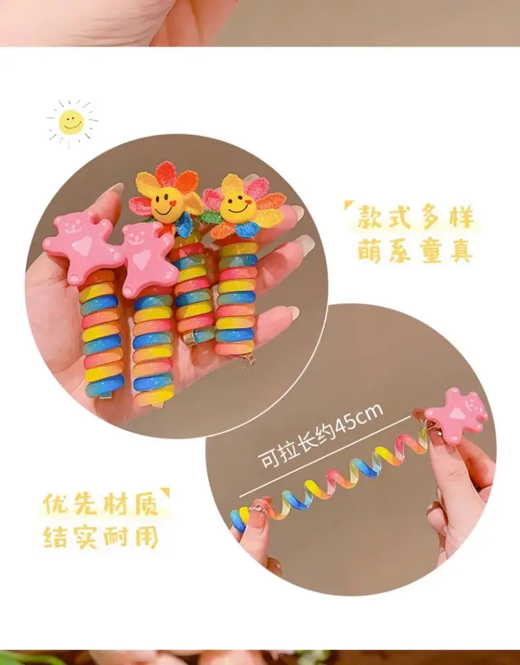 Children's Sunflower Hair Band with High Elastic Ponytail — feature 5