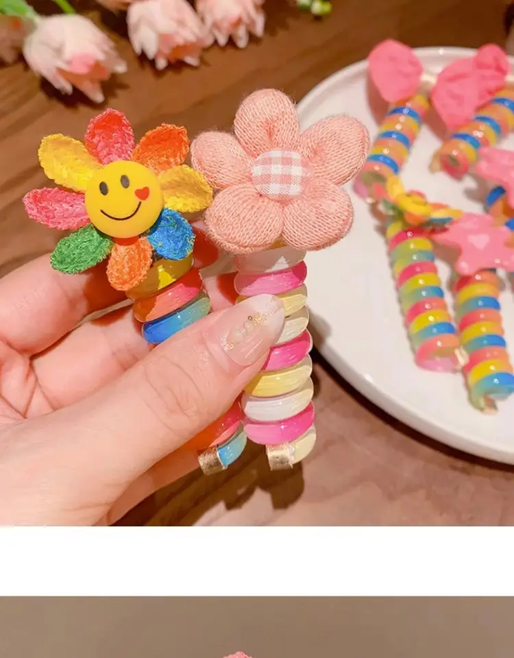 Children's Sunflower Hair Band with High Elastic Ponytail — feature 6