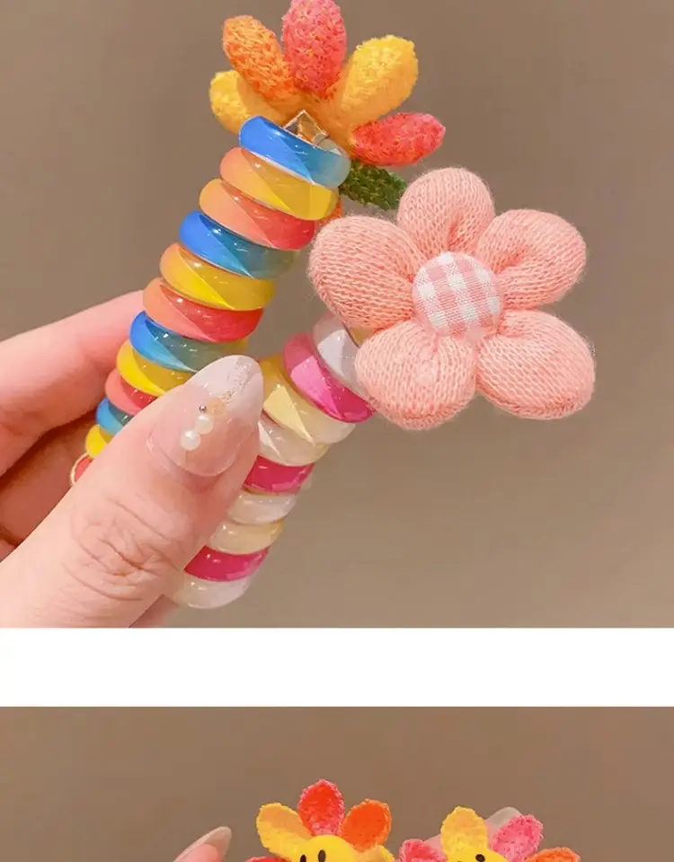 Children's Sunflower Hair Band with High Elastic Ponytail — feature 7