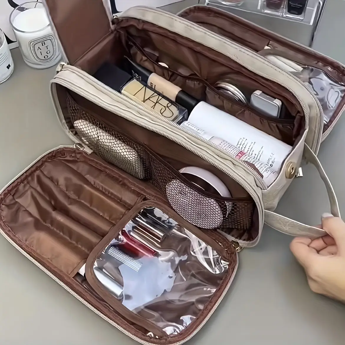 2026 Travel Makeup & Toiletries Bag for Women — feature 2