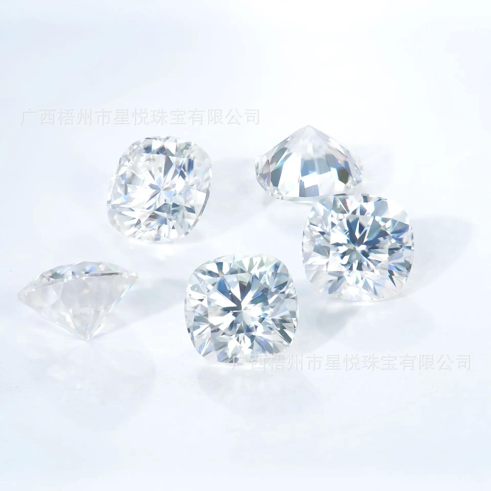 0.5-3 Karat Square Moissanite Ring Pendants - Image 4