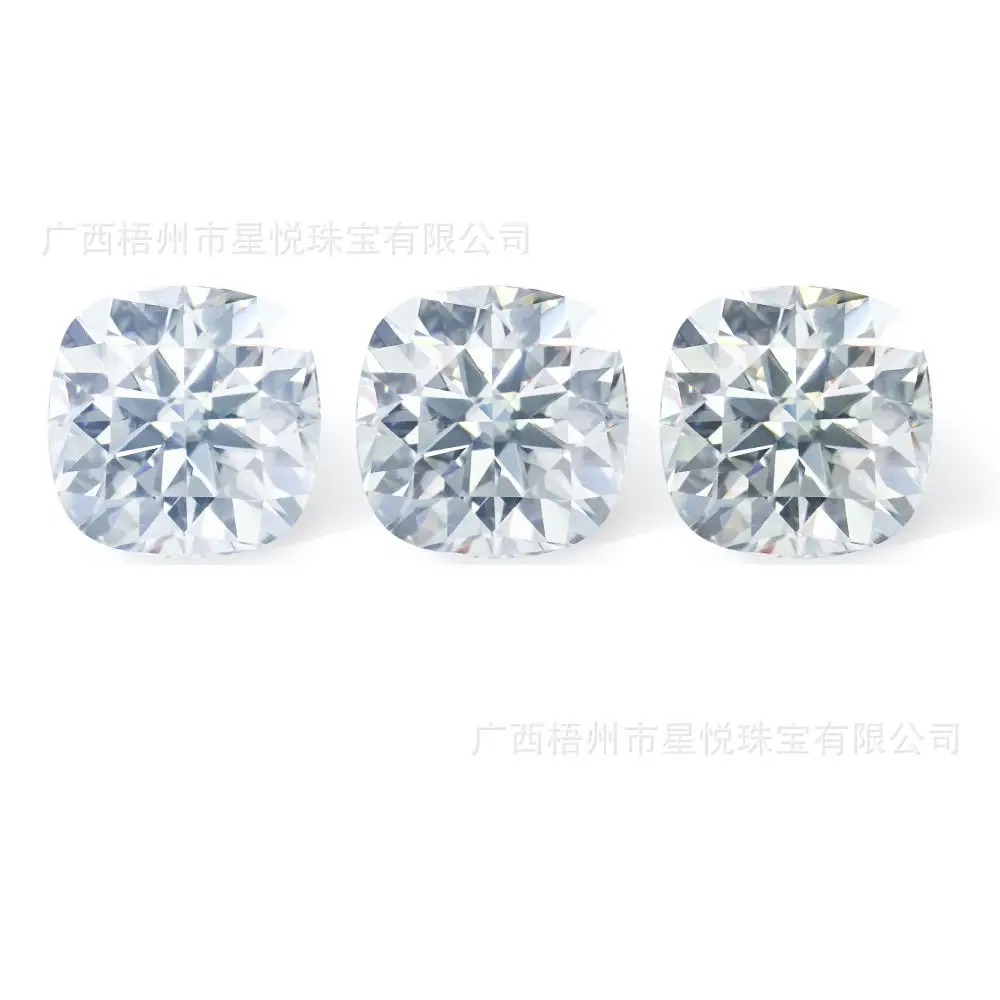 0.5-3 Karat Square Moissanite Ring Pendants - Image 5