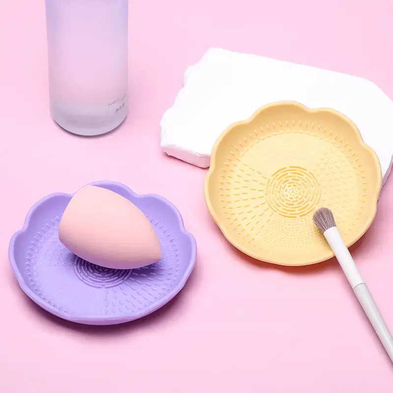 Pink Silicone Makeup Brush Storage Box with Dustproof Design — feature 20