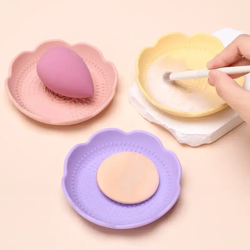 Pink Silicone Makeup Brush Storage Box with Dustproof Design — feature 21