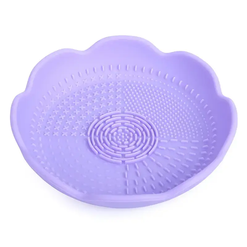 Pink Silicone Makeup Brush Storage Box with Dustproof Design - Image 15