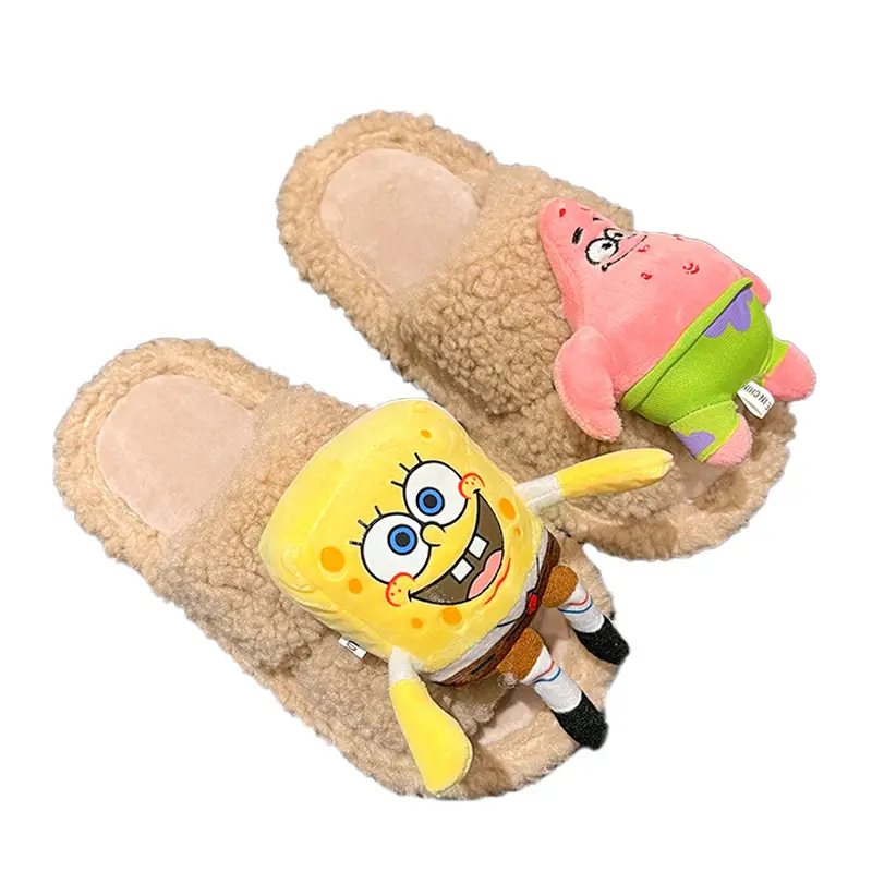 2026 Autumn New Hot-Selling Indoor Furry Slippers for Women, Cute Cartoon Design, Fleece-Lined, Warm Cotton Slippers for Outdoor Wear - Image 8