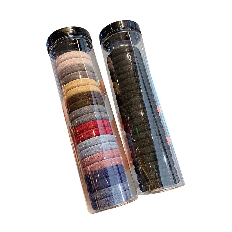 Canned Rubber Hair Ties Black 20 Pcs - Image 65