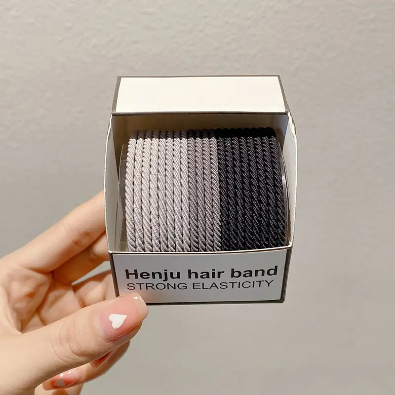 Canned Rubber Hair Ties Black 20 Pcs - Image 11