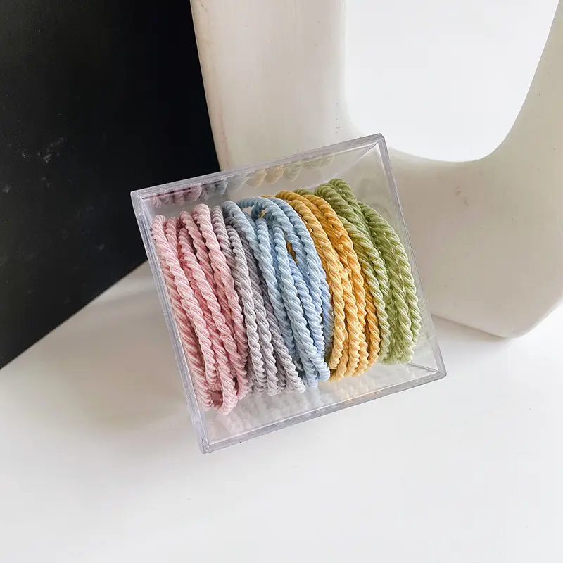 Canned Rubber Hair Ties Black 20 Pcs - Image 14
