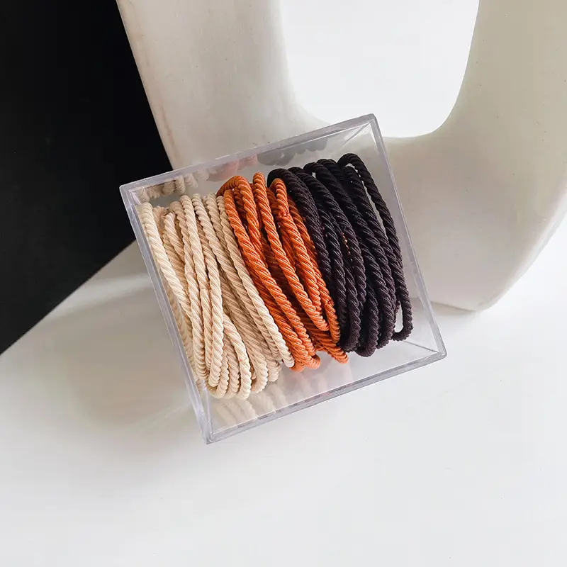 Canned Rubber Hair Ties Black 20 Pcs - Image 16