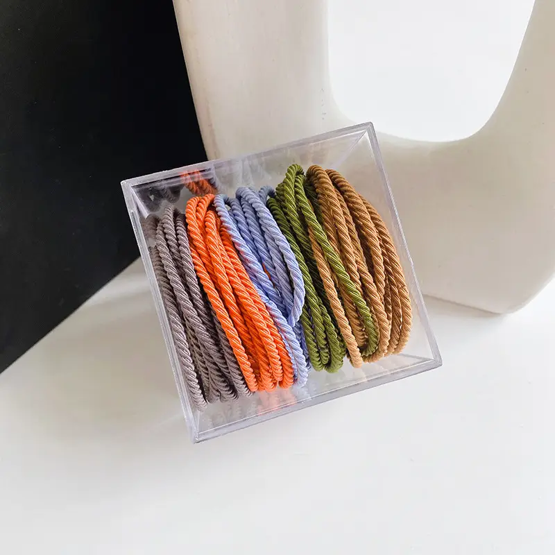 Canned Rubber Hair Ties Black 20 Pcs - Image 17