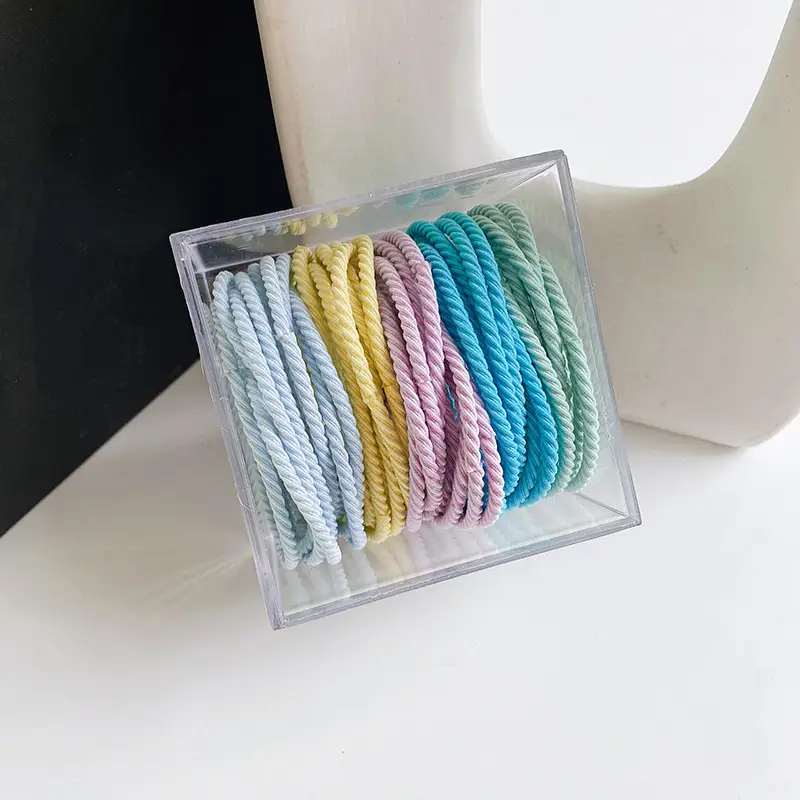 Canned Rubber Hair Ties Black 20 Pcs - Image 18