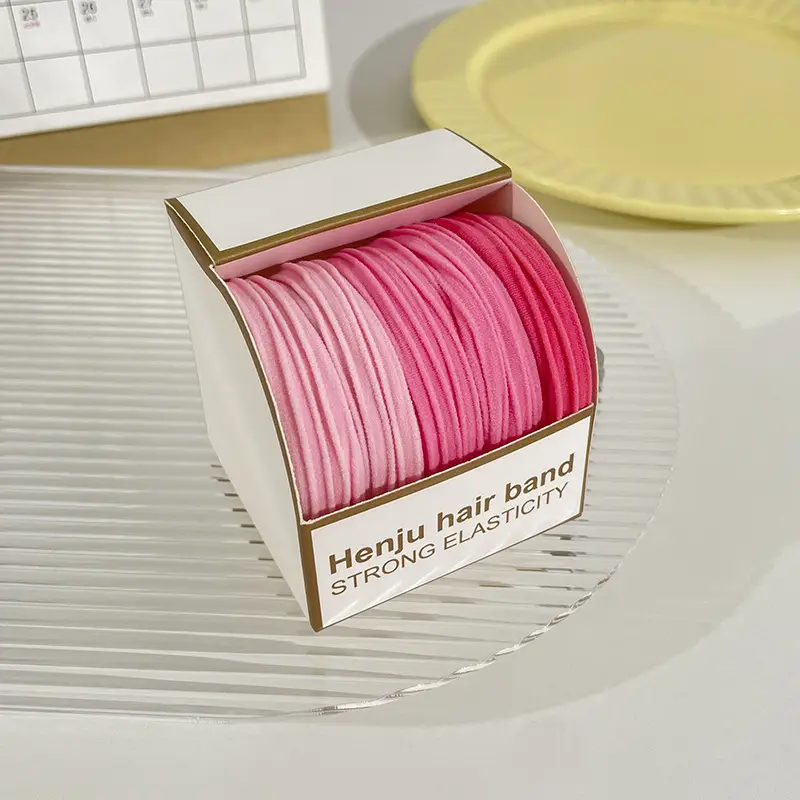 Canned Rubber Hair Ties Black 20 Pcs - Image 32