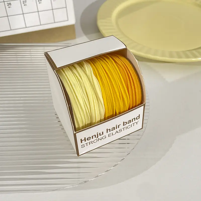 Canned Rubber Hair Ties Black 20 Pcs - Image 34