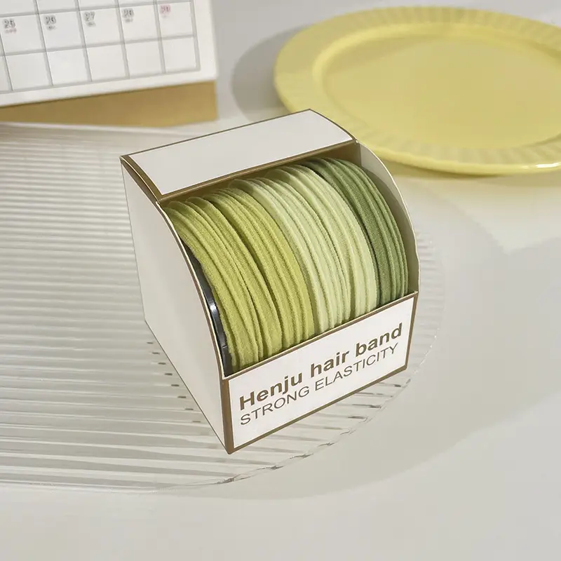 Canned Rubber Hair Ties Black 20 Pcs - Image 35