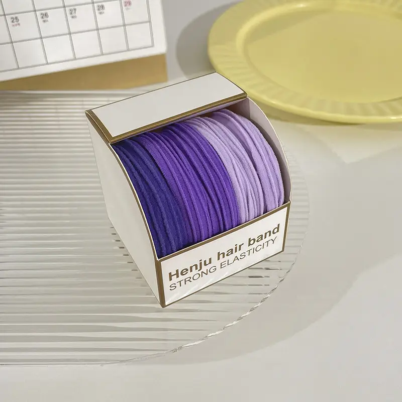 Canned Rubber Hair Ties Black 20 Pcs - Image 36