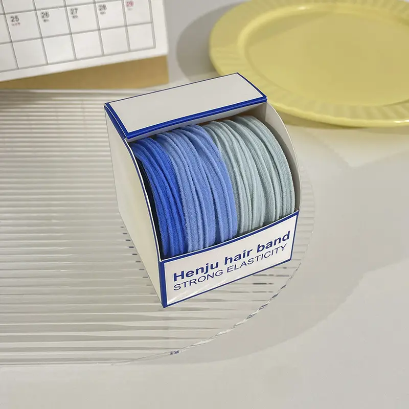 Canned Rubber Hair Ties Black 20 Pcs - Image 37