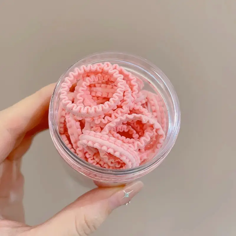 Canned Rubber Hair Ties Black 20 Pcs - Image 49