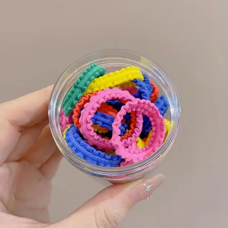 Canned Rubber Hair Ties Black 20 Pcs - Image 51