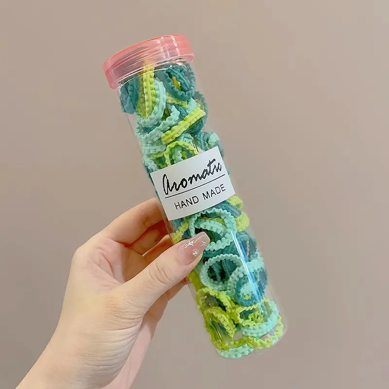 Canned Rubber Hair Ties Black 20 Pcs - Image 60