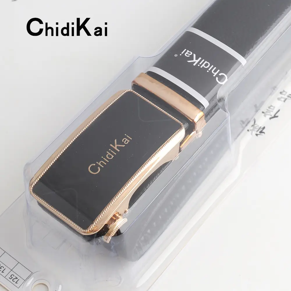 ChidiKai Alloy Men's Belt with Automatic Buckle Edge - Image 3