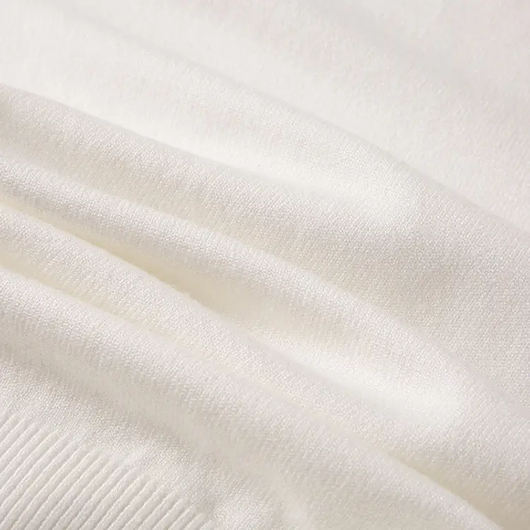 Men's White Knitted Crewneck Pullover Shirt — feature 20