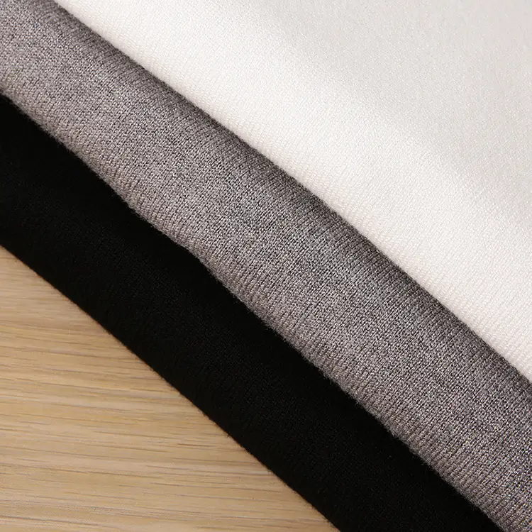 Men's White Knitted Crewneck Pullover Shirt — feature 25