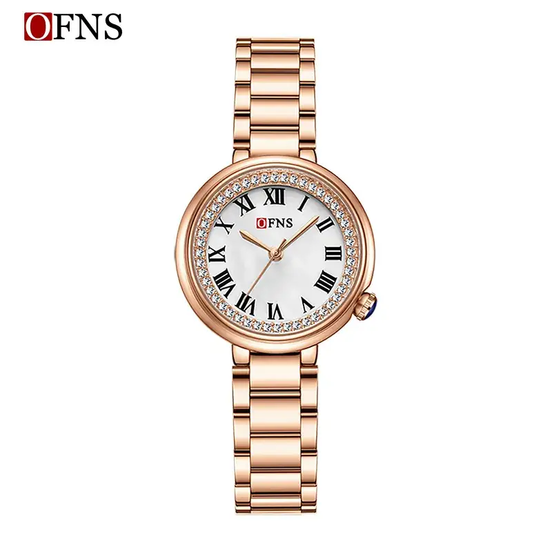 Oufani Green Roman Scale Women's Quartz Watch - Image 11