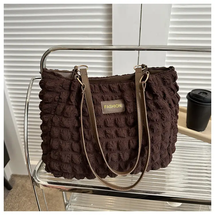 Black Korean Style Pleated Shoulder Bag for Women — feature 32