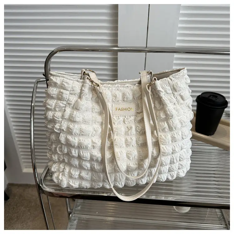 Black Korean Style Pleated Shoulder Bag for Women — feature 33