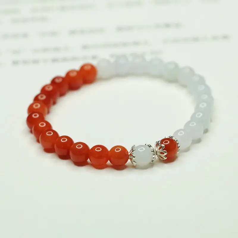 Aiyu Natural Jade Bracelet for Women S925 Silver Gold Thread — feature 9