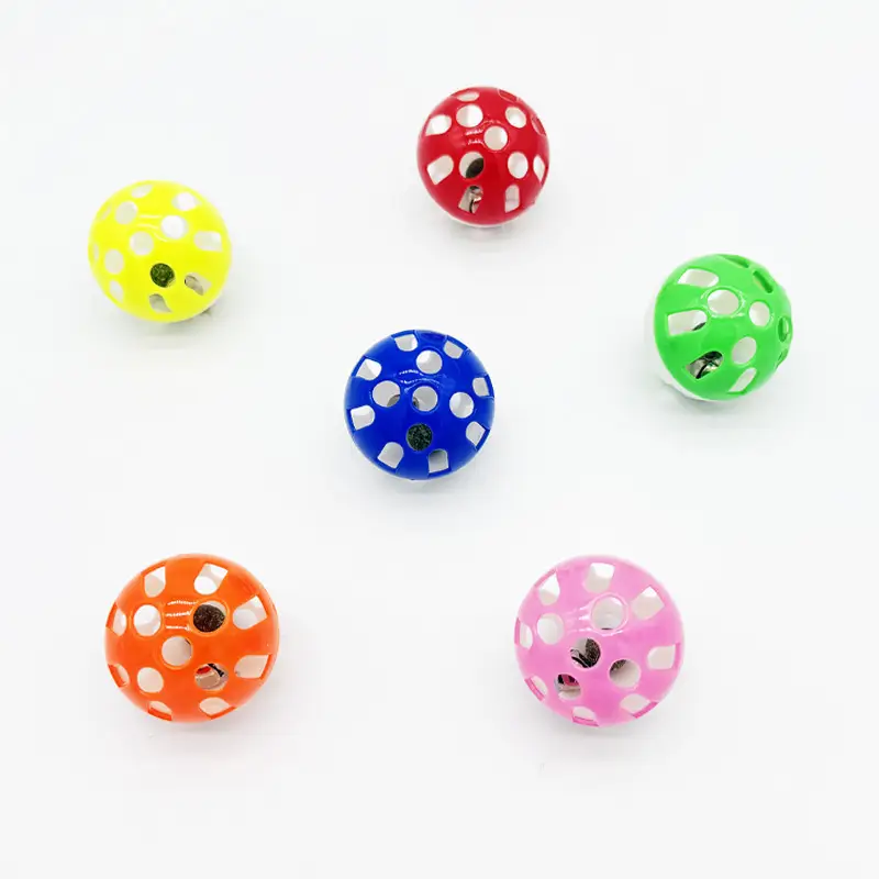 Cat Toy Bell Ball Wholesale 38mm Crinkle Paper Ball Rotating Catnip Ball Self-Entertainment Interactive Fun Pet Supplies