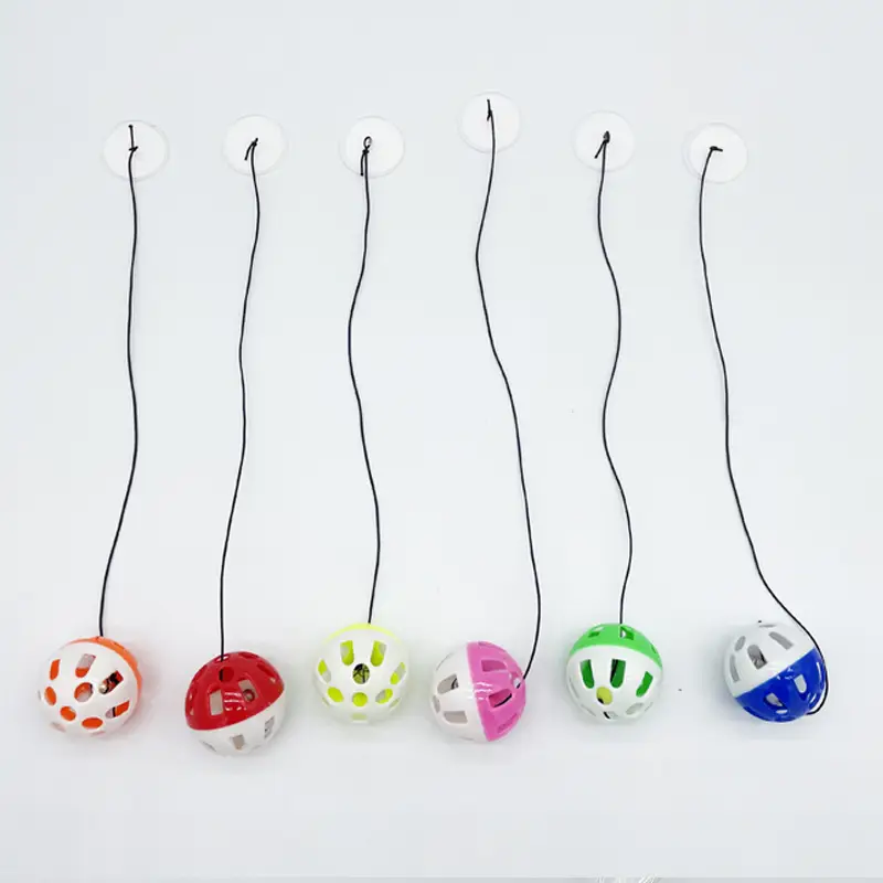 Hollow suction cup bell bouncing ball color mixing