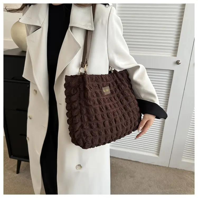 Purple Pleated Shoulder Bag for Women 2023 — feature 14