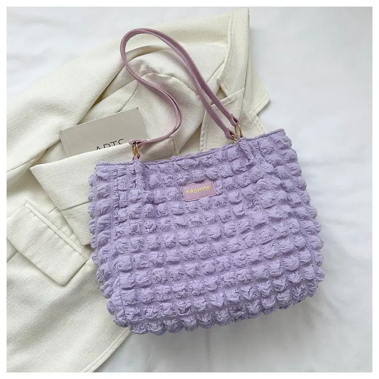 Purple Pleated Shoulder Bag for Women 2023 — feature 21