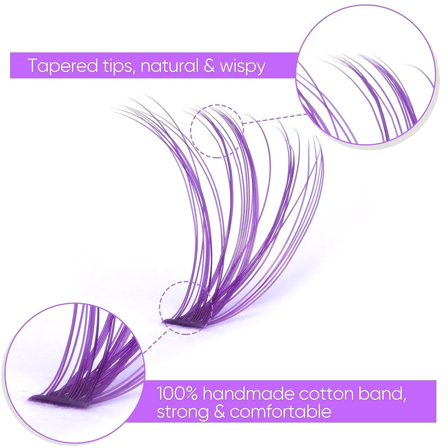 Cross-Border Colored False Eyelashes Individual Lashes D Curl — feature 11