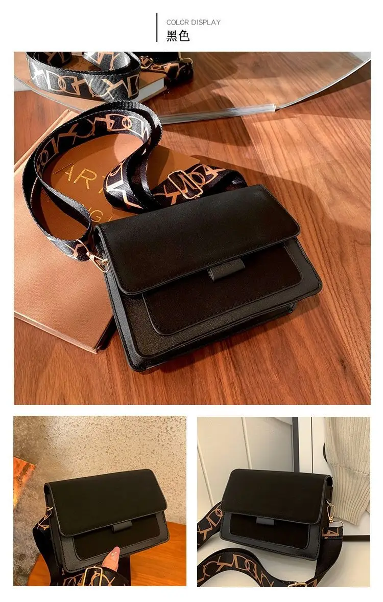 Women Crossbody Bag Brown Leather Retro Wide Strap 2026 — feature 7