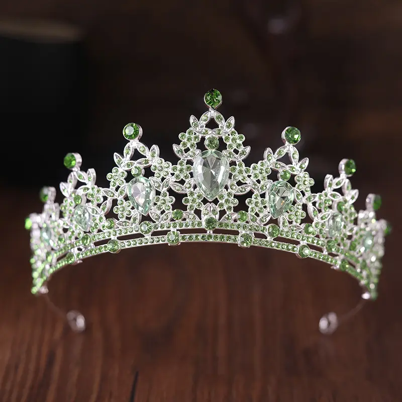 Bride Crown Red Baroque Tiara for Wedding Dress Accessories — feature 8
