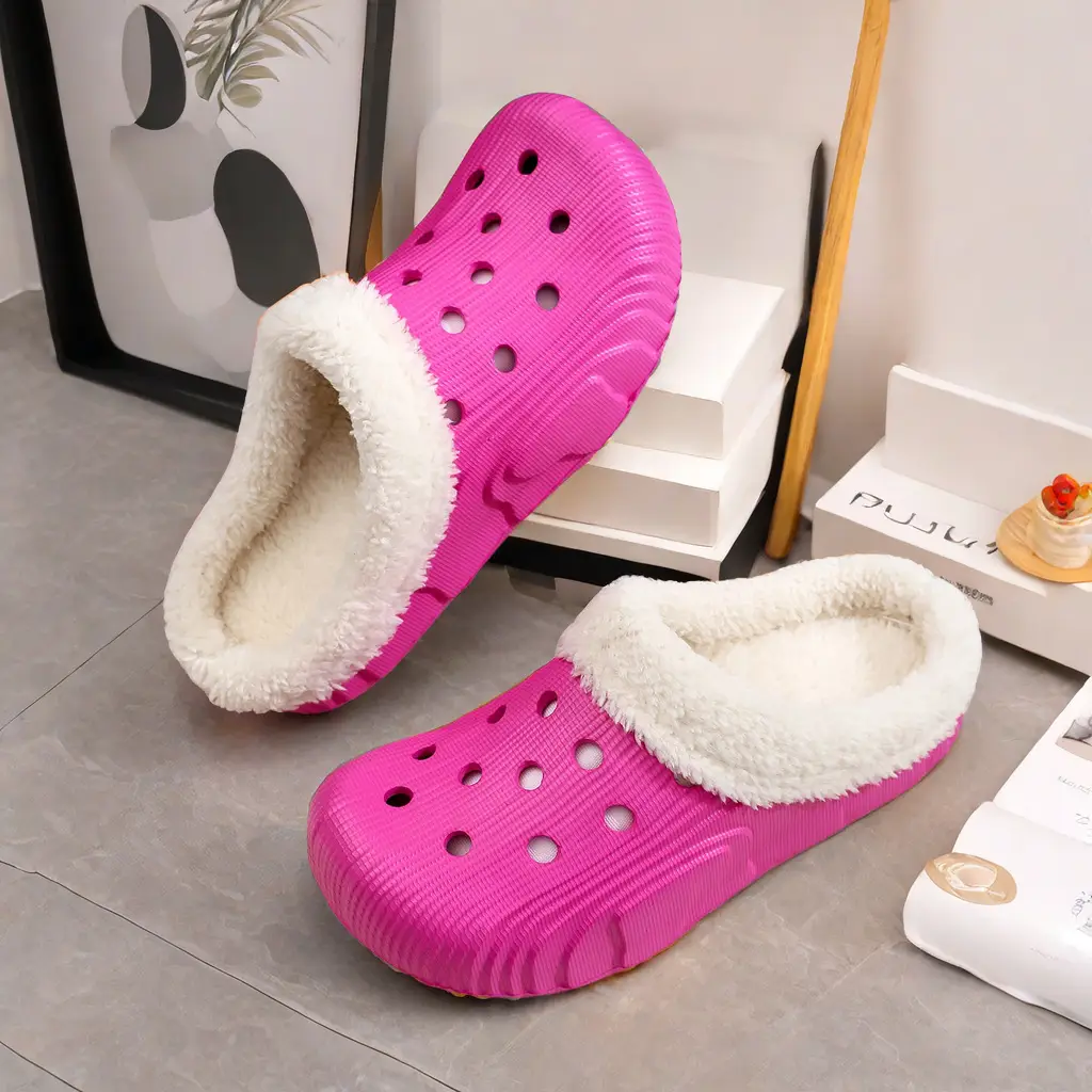 New factory wholesale winter men's and women's cotton slippers non-slip trendy thick-soled indoor and outdoor slip-on home shoes - Image 8